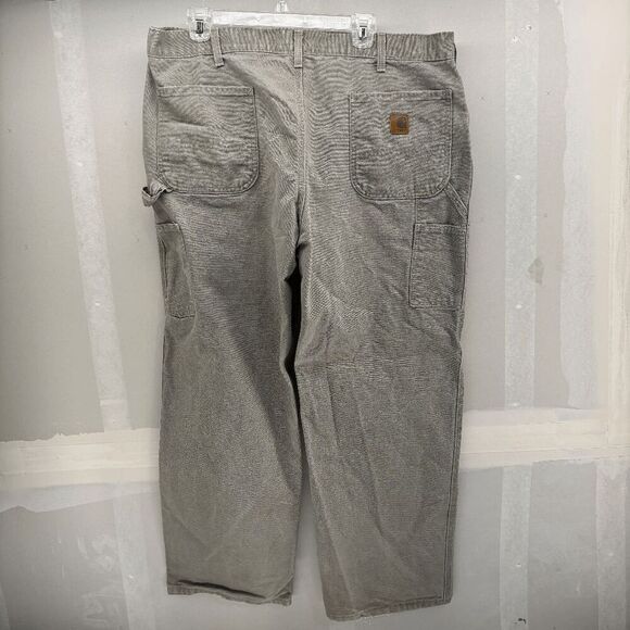 Carhartt B11 DES - Beige Men’s Canvas Work Pants Dungaree Fit 38x29 Straight Leg - Picture 5 of 7